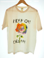 ブルーナボイン BRU NA BOINNE KEEP ON DREAM プリントTシャツ トップス 半袖カットソー 白 Tシャツ プリント ホワイト Lサイズ 101MT-902