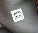 サンシー SUNSEA  Caramel Check Coat ステンカラーコート 茶 19A33 2 ジャケット チェック ブラウン 103MT-55
