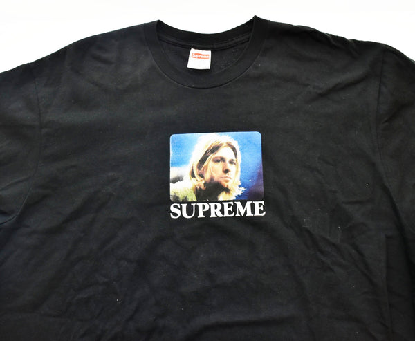 シュプリーム  SUPREME  23SS Kurt Cobain Tee カート コバーン ロゴ フォト Tシャツ 黒  Tシャツ プリント ブラック LLサイズ 103MT-97