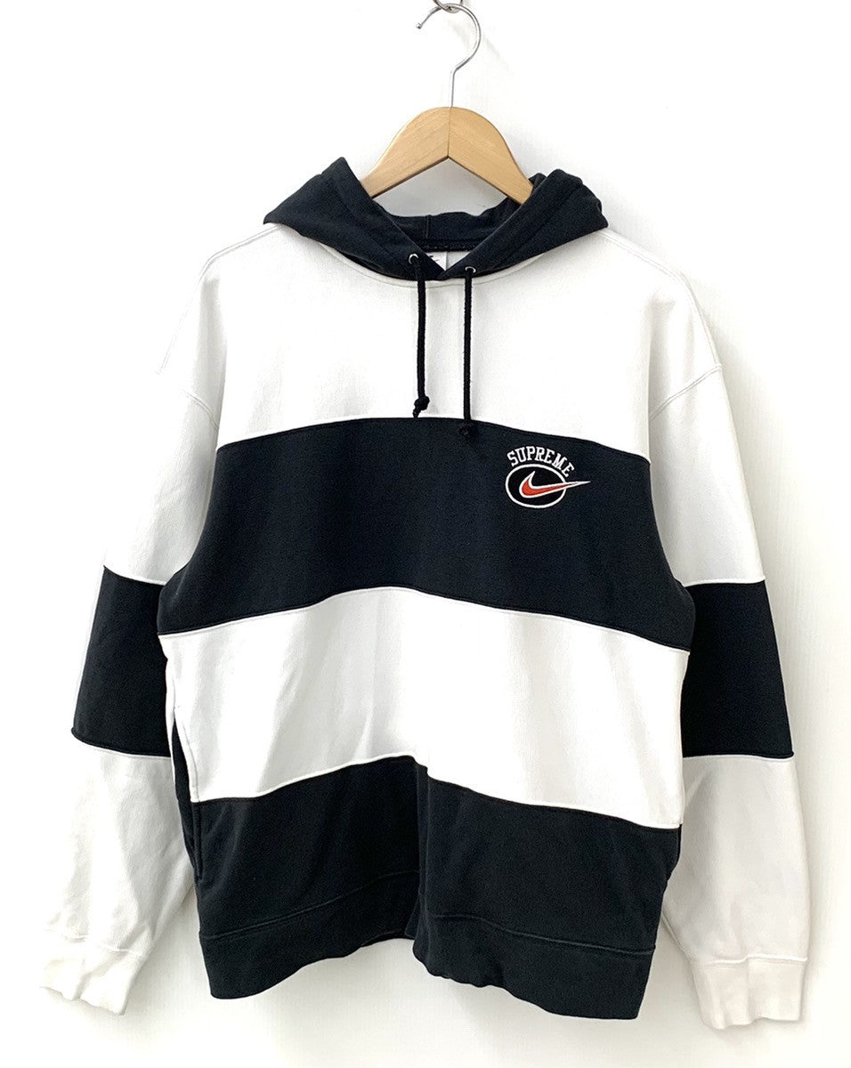 Supreme × Nike Stripe Hooded Sweatshirt