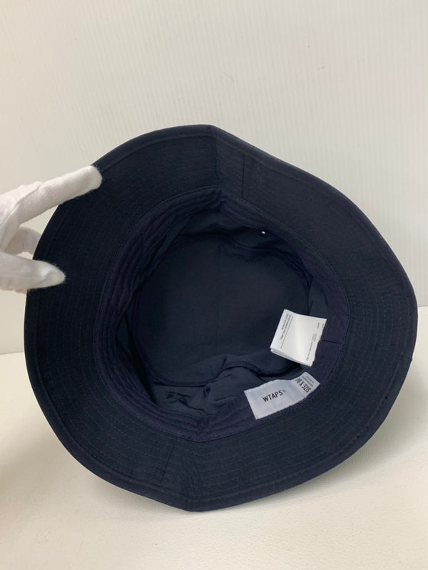 【中古】ダブルタップス W)taps BEAMS SSZ 長谷川昭雄 トリプルコラボ バケットハット BUCKET HAT バケハ AMIMIA 帽子 メンズ帽子 ハット ワンポイント ネイビー 201goods-131