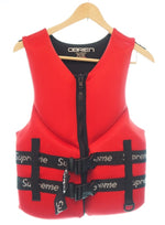 シュプリーム SUPREME O' Brien Life Vest USCG APPROVED オブライエン ライフベスト ライフジャケット 赤 MEN’S SMALL 32"-36"CHEST(81to91cm) ベスト ロゴ レッド Sサイズ 101MT-896