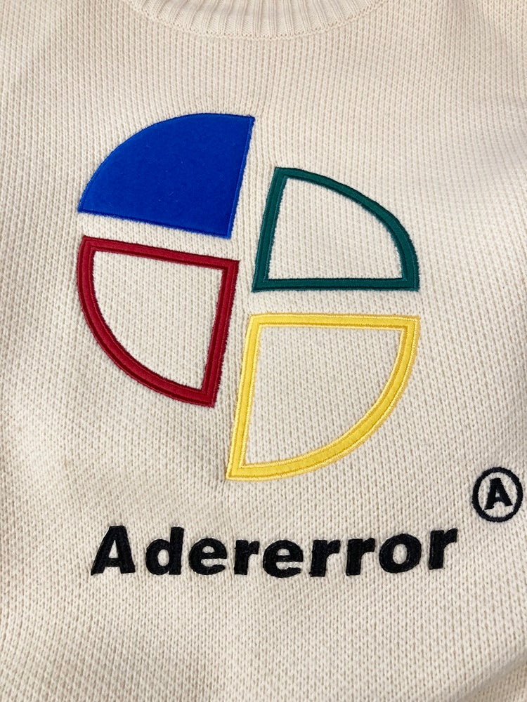 アーダーエラー ADERERROR Slice logo knitwear Ivory セーター 