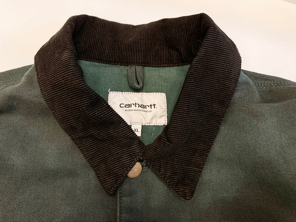 カーハート Carhartt OG CHORE CHROMO COAT Treehouse Chromo オージー チョアクロモ コート シャツジャケット ダークグリーン系  i031390 XL ジャケット ロゴ グリーン LLサイズ 101MT-1654