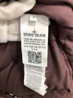 ストーンアイランド STONE ISLAND ダウンジャケット ジャケット ワンポイント ワインレッド Lサイズ 201MT-100