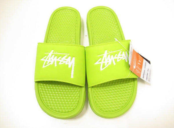 NIKE BANASSI ナイキ ベナッシ × STUSSY ステューシー Bright Cactus サンダル スリッパ グリーン 29cm メンズ CW2787-300 (SH-366)