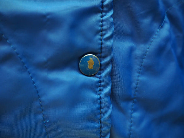 ダンブルック dunbrooke Pla-Jac ナイロンコーチジャケット ワッペン 刺繍 アメリカ製 70～80年代 ジャケット 刺繍 ブルー 101MT-696