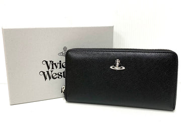 ヴィヴィアンウェストウッド VivienneWestwood DIAMANTE ORB CLASSIC ZIP ROUND WALLET 財布・ケース メンズ財布 ロゴ ブラック 201goods-189