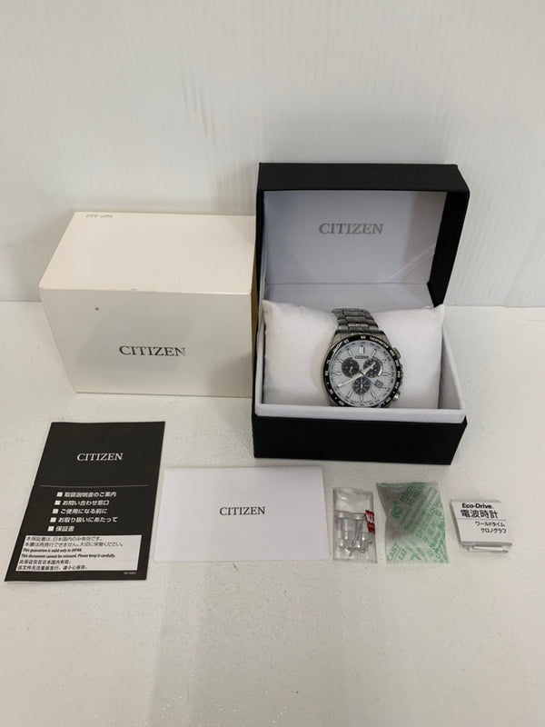 シチズン CITIZEN クロノグラフ CB5874-90A メンズ腕時計ホワイト 105watch-01
