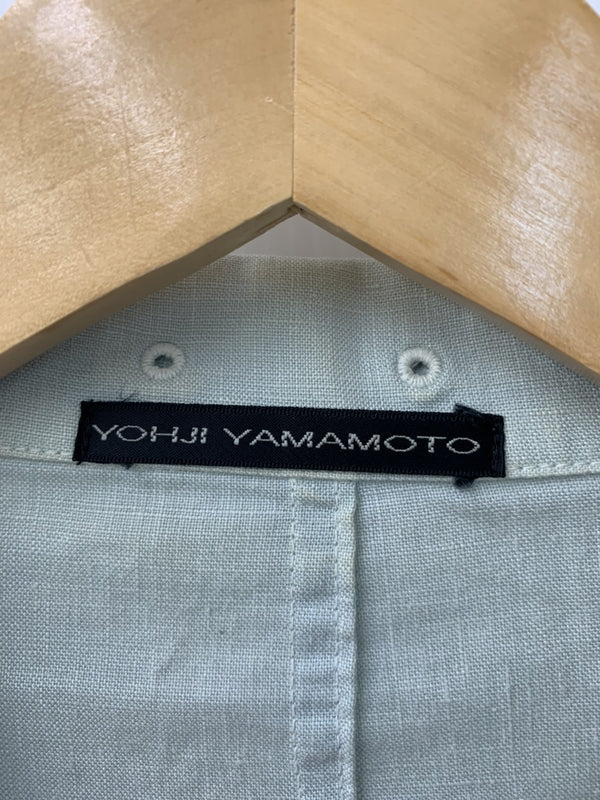 ワイズ Y's ヨウジ ヤマモト Yohji Yamamoto リネンジャケット 麻 サイズ2 MY-J30-319 ジャケット 無地 ブルー 201MT-711