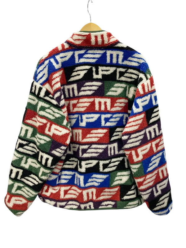 シュプリーム SUPREME Geo Reversible WINDSTOPPER Fleece Jacket Multicolor 22AW ジオメトリック リバーシブル ウィンドストッパー フリース グリーン系 緑 マルチカラー系 ロゴ ジャケット 総柄 マルチカラー Lサイズ 101MT-1444