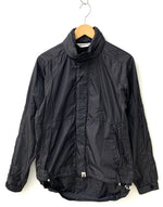 アベイシングエイプ A BATHING APE ナイロンジャケット ジップアップ ロゴ バックプリント Tシャツ 刺繍 ブラック Sサイズ 201MT-765