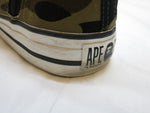 A BATHING APE SHARK APE STA HI アベイシング エイプ BAPE STA シャーク ハイカット スニーカー イエローカモ カモフラ 猿 迷彩 カーキ 緑 ジップ made inJAPAN 日本製 スニーカー 靴 シューズ 28cm メンズ (SH-446)