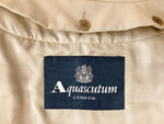 アクアスキュータム AQUA SCUTUM LONDON トレンチ コート ベージュ系 ライナー チェック ロンクコート 日本製 Made in JAPAN 1257003-83 ジャケット 無地 ベージュ 101LT-75