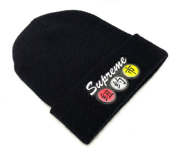 【中古】シュプリーム SUPREME ビーニー Dynasty Beanie 15AW 帽子 メンズ帽子 ニット帽 ロゴ ブラック 201goods-163