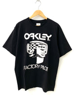 ダブルタップス W)taps × オークリー OAKLEY 19SS FACTORY PILOT. DESIGN SS 06 EX38 COLLECTION Tシャツ ロゴ ブラック Mサイズ 201MT-979