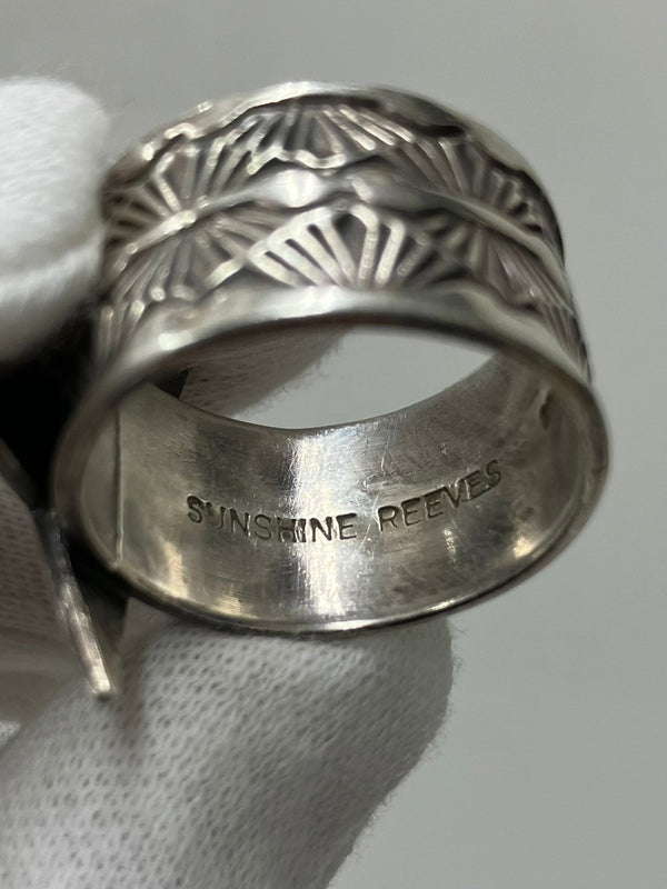 【中古】サンシャインリーブス SUNSHINE REEVES BEAMS スター sterling ビッグサイズ 23号 メンズジュエリー・アクセサリー 指輪・リング ロゴ シルバー 201goods-289