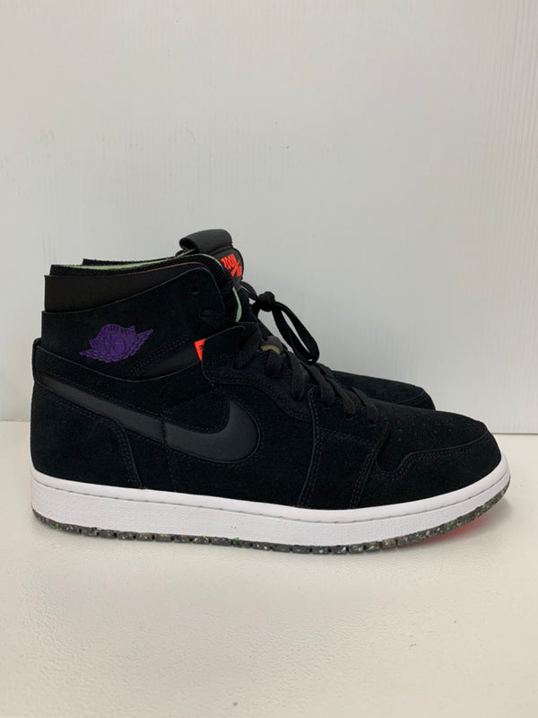 ナイキ NIKE エア ジョーダン 1 ズーム コンフォート AIR JORDAN 1 ZOOM AIR CMFT BLACK/COURT PURPLE-HOT PUNCH CT0978-005 メンズ靴 スニーカー ロゴ ブラック 201-shoes164