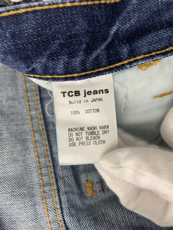 ティーシービー TCB TCB Jeans Orange SUPER SLIMS デニムパンツ ジーンズ 日本製 オレンジタブ デニム 無地 ブルー 201MB-193