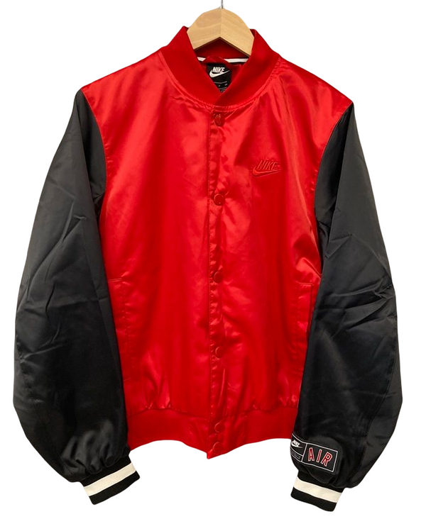 ナイキ NIKE ブルゾン ジャケット 上着 スタジャン 赤×黒 CN9132-657 ジャケット ロゴ レッド Sサイズ 101MT-1139