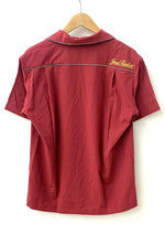 グッドロッキン Good Rockin ボウリングシャツ 刺繍 バーガンディー 半袖シャツ 刺繍 レッド Mサイズ 201MT-1529