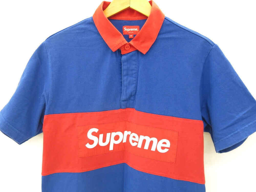 Supreme Rugby Box Logo Polo Shirt Mサイズ www.krzysztofbialy.com