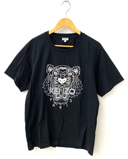 ケンゾー KENZO TIGER T-SHIRT クルーネック Tee Tシャツ プリント ブラック Lサイズ 201MT-1371