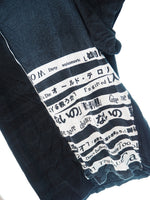 ヨウジ ヤマモト YOHJIYAMAMOTO 18ss Crew Neck Switching Statement T-shirt 着る服ないの 半袖カットソー トップス 黒 サイズ3 日本製 半袖シャツ プリント ブラック 101MT-603