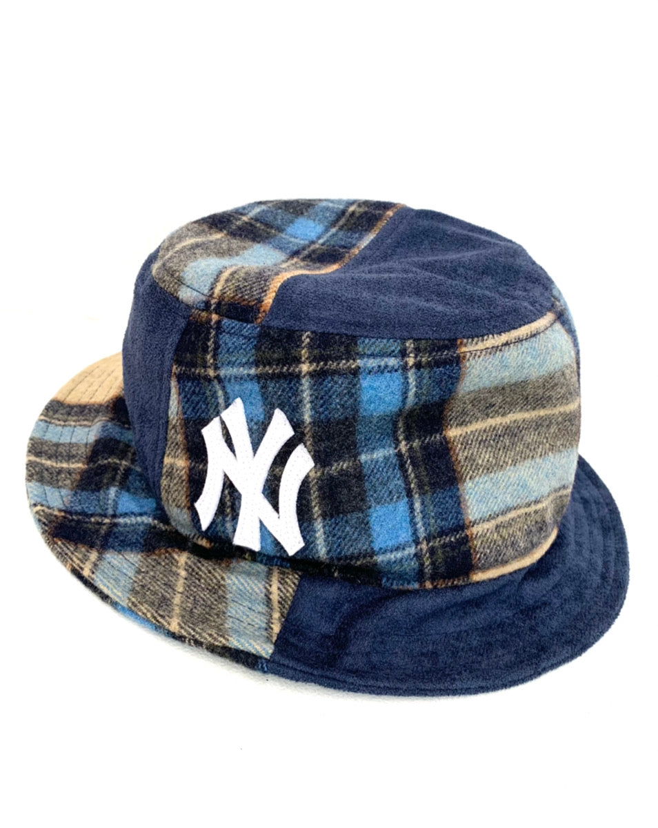 中古】キス KITH × ニューエラ NEW ERA バケハ バケットハット ウール 21-095-060-0016-4-0 帽子 メンズ帽子 ハット  チェック ネイビー 201goods-135 | 古着通販のドンドンサガール