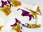ワコマリア WACKO MARIA 20SS HAWAIIAN SHIRT S/S TYPE-2 アロハシャツ 半袖 百合柄 白 日本製 半袖シャツ 総柄 ホワイト Lサイズ 101MT-2006