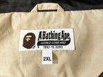 ア ベイシング エイプ A BATHING APE エイプ アノラック ジャケット プリント ロゴ ベージュ系  0001LJF301011X ジャケット プリント ベージュ 3Lサイズ 101MT-885