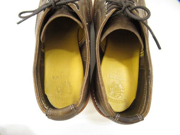 CHIPPEWA チペワ  4INCH MOC TOE WEDGE OXFORDE TAN CRAZYHORSE オックスフォード 4インチ モック トゥ メンズ シューズ ブーツ 靴  クレイジー ホース 濃茶 ダークブラウン メンズ サイズ 26cm  1901M42 (SH-462)