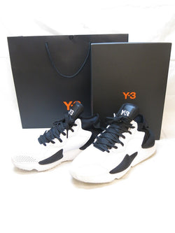 Y-3 Y3 ワイスリー adidas アディダス YOHJI YAMAMOTO ヨウジ ヤマモト KAIWA カイワ コラボ スニーカー 靴 シューズ FTWWHT/CBLACK ホワイト 白 ブラック 黒 箱付き 替え紐付き 袋付き 保存袋付き サイズ27.5cm メンズ ART FX7280 (SH-461)