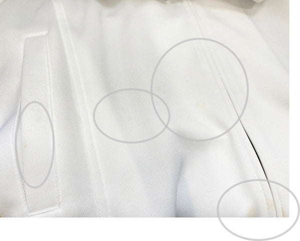 ロエン Roen トラックジャケット ジャージ ドクロ 刺繍ロゴ ホワイト系 白 Made in JAPAN 日本製 79047067 サイズ52 ジャケット スカル ホワイト 101MT-1389