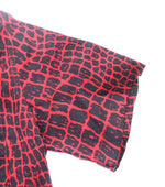 ワコマリア WACKO MARIA  オープンカラーシャツ 赤 半袖シャツ 総柄 レッド Mサイズ 103MT-115