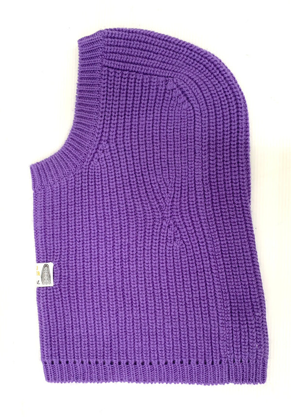 【中古】タカヒロミヤシタ ザ ソロイスト TAKAHIROMIYASHITA TheSoloIst． アランパターンバラクラバ 2022AW「aran pattern balaclava．」 帽子 メンズ帽子 キャップ ロゴ パープル 201goods-200