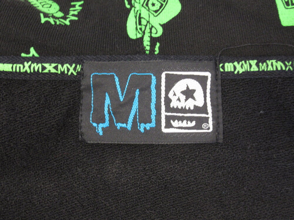 MAGICAL MOSH MISFITS マジカルモッシュミスフィッツ M×M×M マモミ ジップアップ パーカー ブラック ヘビ 総柄 緑 メンズ TP-552