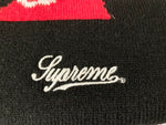 シュプリーム SUPREME Cherries Beanie チェリービーニー ニット 帽子 刺繍ロゴ さくらんぼ柄 ブラック系 黒 帽子 メンズ帽子 ニット帽 ロゴ ブラック 101hat-47