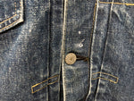 リーバイス Levi's LEVI'S 93年製 赤耳 ビッグE デニム ジャケット DENIM JACKET J02 JT071 11 93 ブルー系 青 ネイビー系 日本製 Made in JAPAN 71507 XX サイズ36 ジャケット 無地 ブルー 101MT-1199