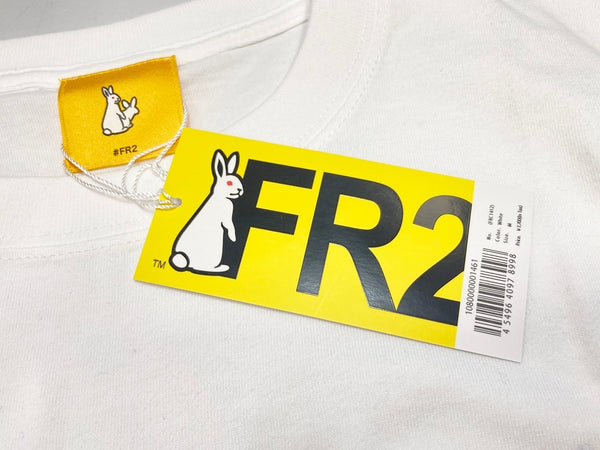 エフアールツー FR2 MUKKU collaboration with #FR2 T-shirt ムック 半袖 白 FRC1412 Tシャツ プリント ホワイト Mサイズ 101MT-2103