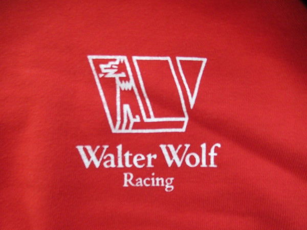 Walter Wolf Racing ウォルター ウルフ レーシング スウェット トレーナー ロゴ ワンポイント 赤 レッド  日本製 メンズ サイズM (TP-860)