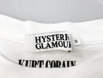 ヒステリックグラマー HYSTERIC GLAMOUR KURT COBAIN カート・コバーン フォト プリント Tシャツ クルーネック 半袖 白 ホワイト  Tシャツ プリント ホワイト Sサイズ 101MT-418