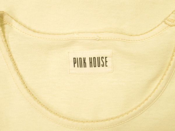 PINK HOUSE ピンクハウス プリント Tシャツ ホワイト レディース size L