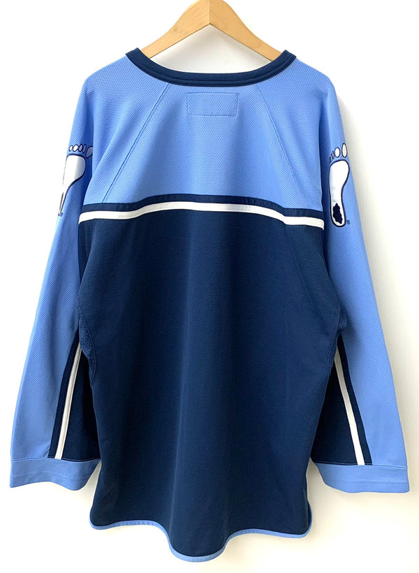ナイキ NIKE カロライナ CAROLINA ゲームシャツ オーバーサイズ ロンT ロゴ ブルー 3Lサイズ 201MT-1522