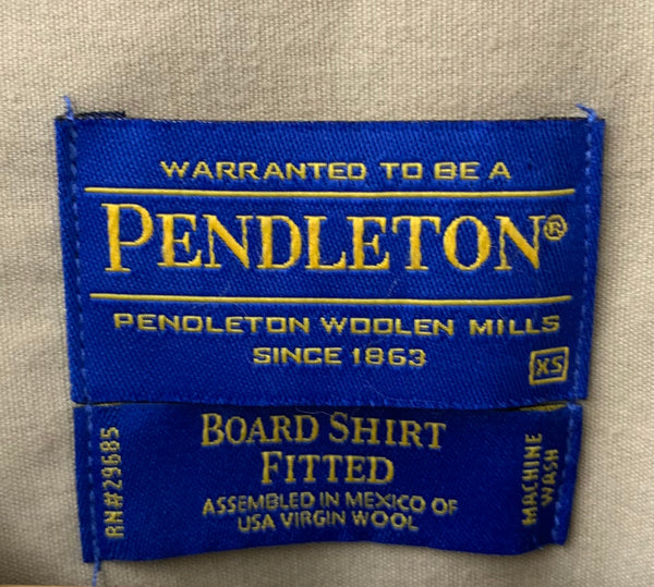 ペンドルトン PENDLETON  ボードシャツ Classic Fit ヴァージンウール 長袖シャツ チェック マルチカラー XSサイズ 201MT-1808