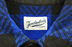 テンダーロイン TENDERLOIN BUFFALO SHIRT バッファロー ウール シャツ 青 長袖シャツ チェック ブルー SSサイズ 103MT-80