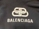 バレンシアガ BALENCIAGA  BB Logo printed Hoodie  ロゴパーカー プルオーバー ロゴプリント 2019 BB MODE フーディ 黒 ブラック  BT76 570792 TEV19 1000 パーカ プリント ブラック SSサイズ 101MT-355