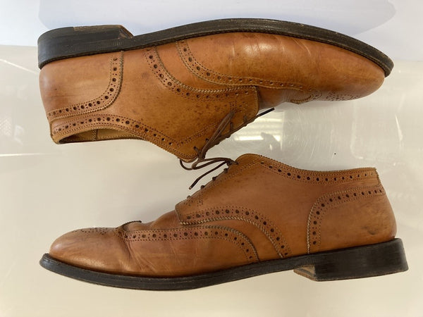 オールデン Alden WING TIP アバディーン バーニッシュ ダークタン ウイングチップ ビジネス シューズ サイズ10 1/2 966 メンズ靴 その他 ブラウン 101-shoes148