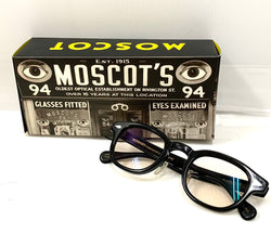【中古】モスコット レムトッシュ MOSCOT LEMTOSH 黒縁 眼鏡・サングラス 眼鏡 ロゴ ブラック 201goods-252
