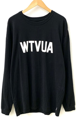 ダブルタップス W)taps WTVUA フロントロゴ バックロゴ Tシャツ ロゴ ブラック LLサイズ 201MT-1520